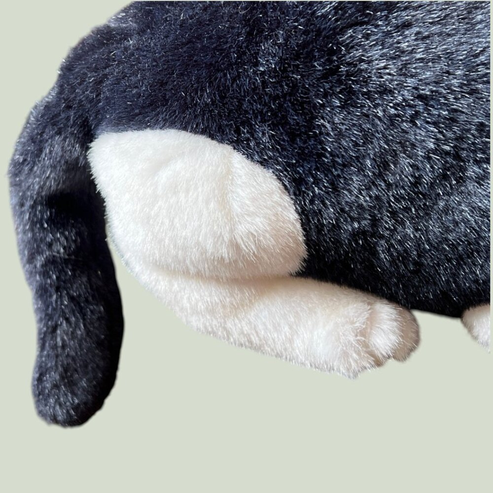 HTF! Vtg 1989 Dakin Tuxedo Cat Plush Black & White Stuffed Animal Collectible - Picture 7 of 11